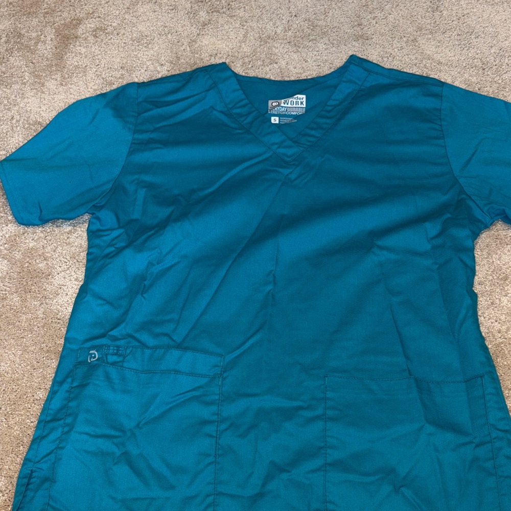 Teal WonderWink Scrub Top